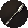 silver coated spoon